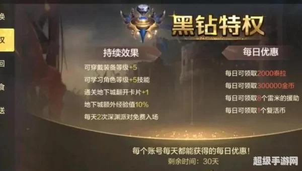 dnf黑钻特权